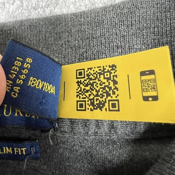 Polo Ralph Lauren Polo Shirt Mens Large Heather Gray Custom Slim Fit Flesh Pony - Picture 5 of 14